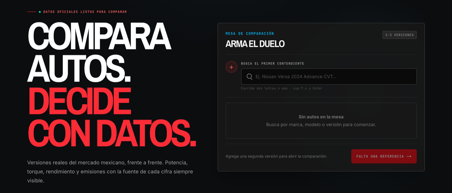 CarVerso - Comparador de Autos