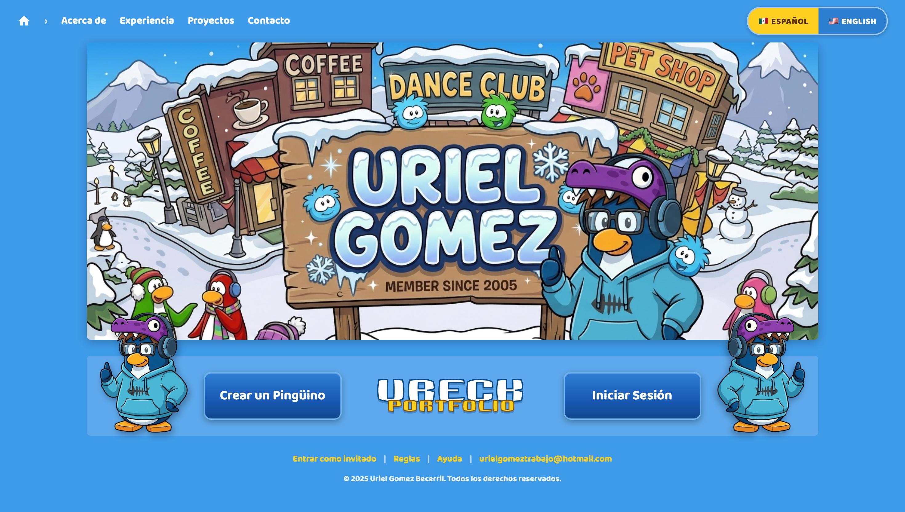 Portafolio Club Penguin